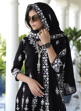 Courteous Salwar Suit in Black Colour